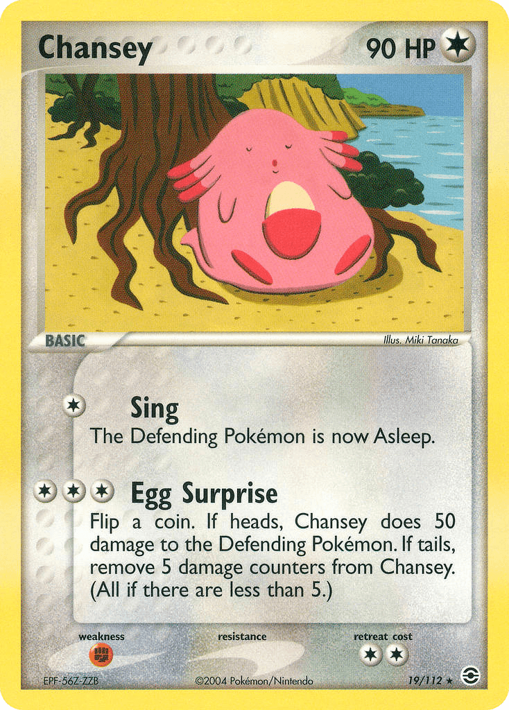 Chansey Pokémon card
