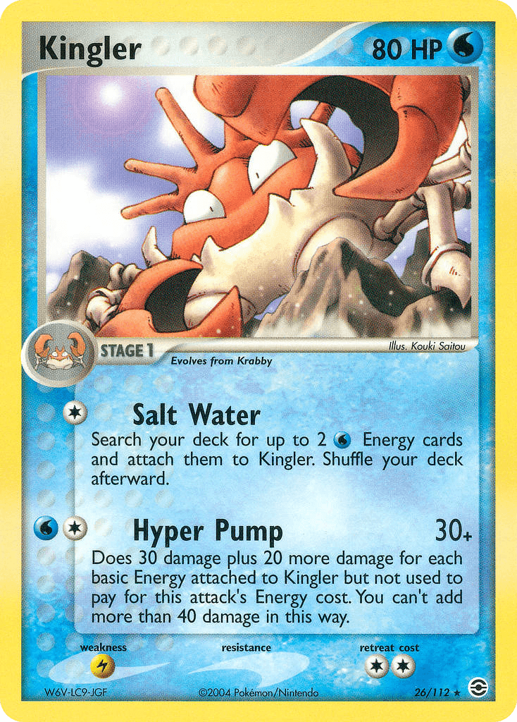 Kingler Pokémon card