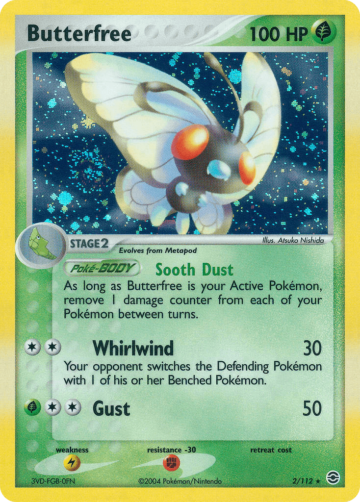 Butterfree Pokémon card