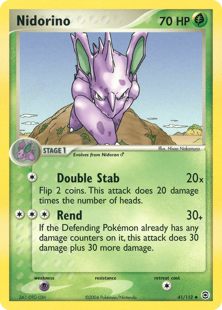 Nidorino Pokémon card