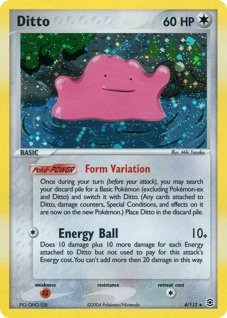 Ditto Pokémon card