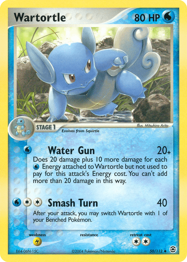 Wartortle Pokémon card