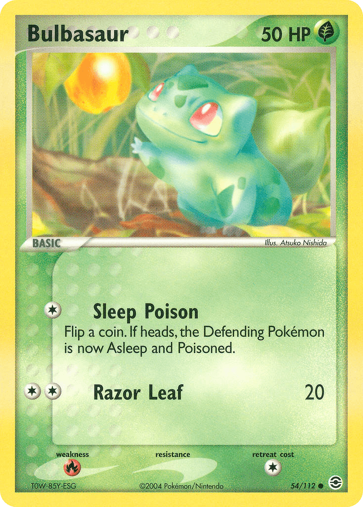 Bulbasaur Pokémon card