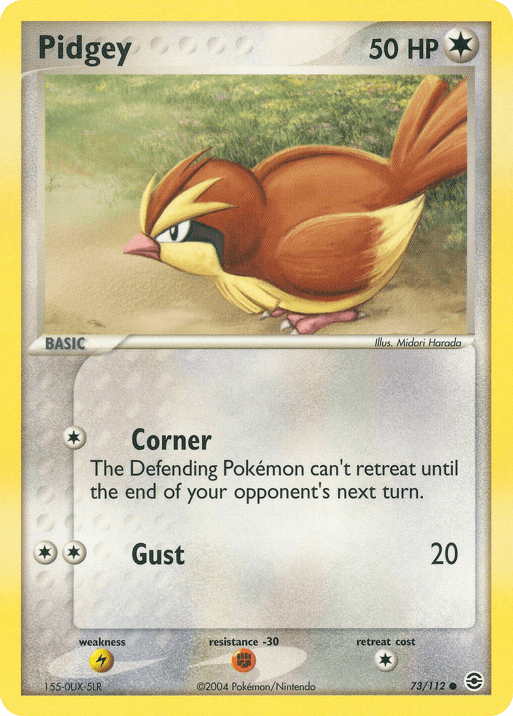 Pidgey Pokémon card
