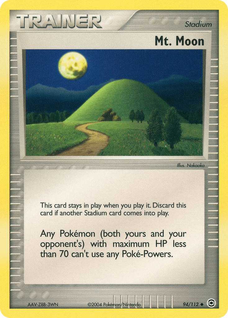 Mt. Moon Pokémon card