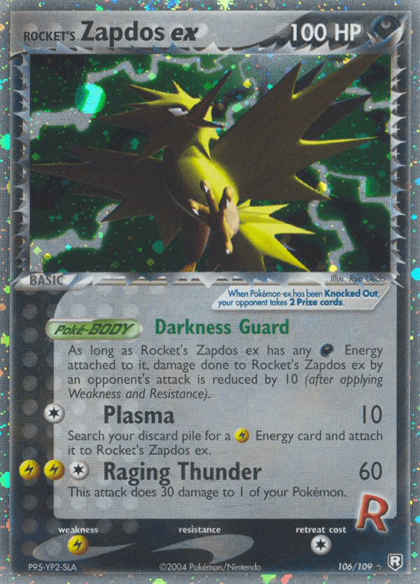 Rocket's Zapdos ex — Rare Holo EX