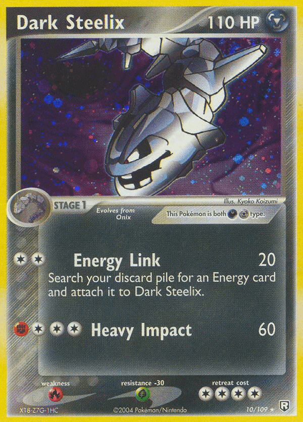 Dark Steelix Pokémon card