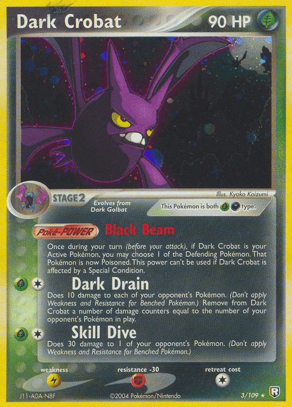 Dark Crobat Pokémon card
