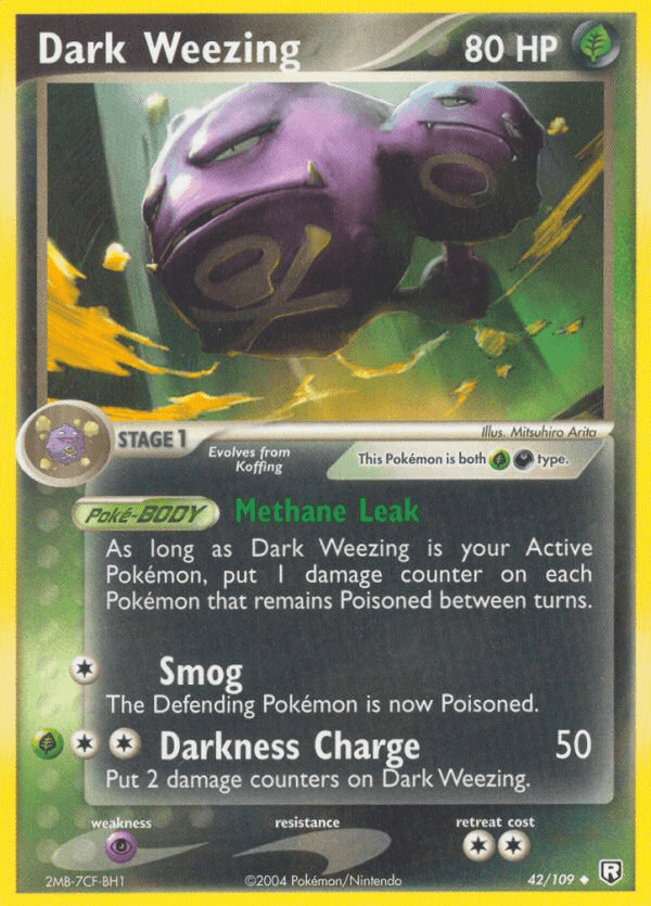 Dark Weezing Pokémon card
