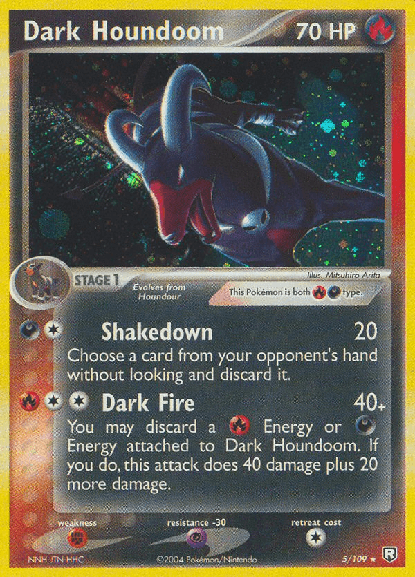 Dark Houndoom Pokémon card