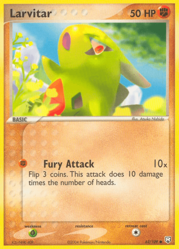 Larvitar Pokémon card