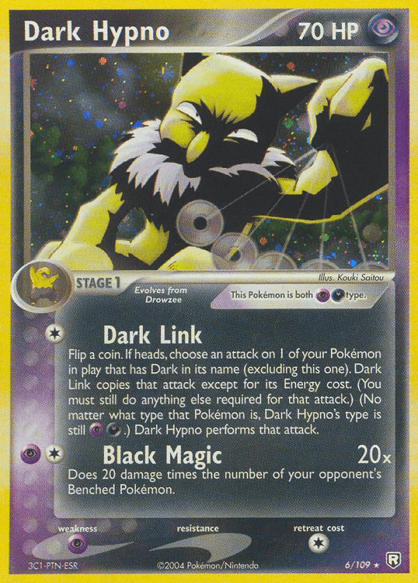 Dark Hypno Pokémon card