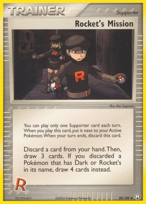 Rocket's Mission Pokémon card