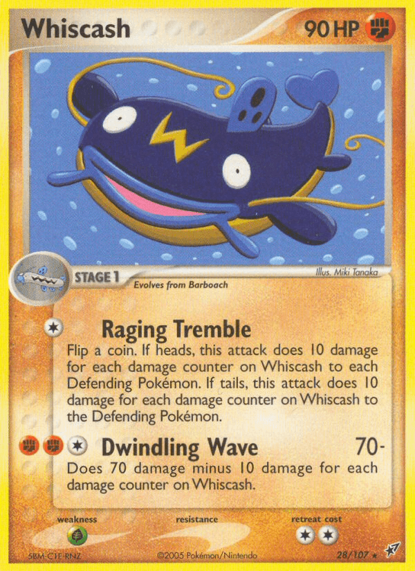 Whiscash Pokémon card