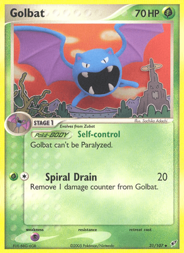 Golbat Pokémon card
