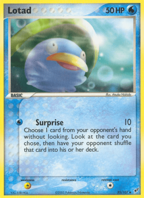 Lotad Pokémon card