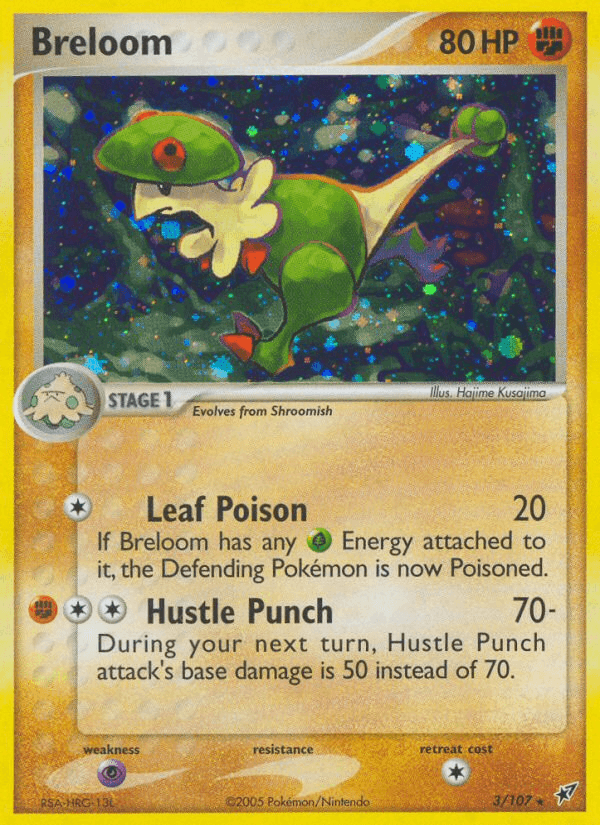Breloom Pokémon card