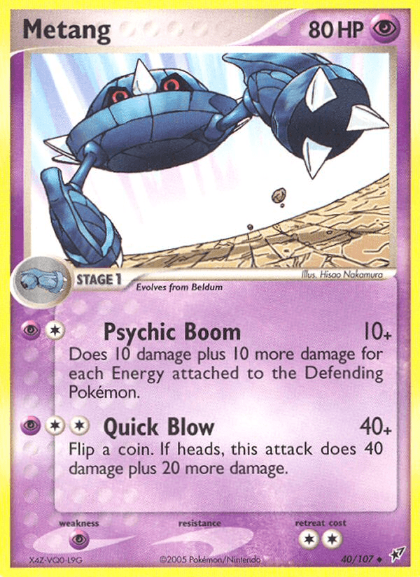 Metang Pokémon card