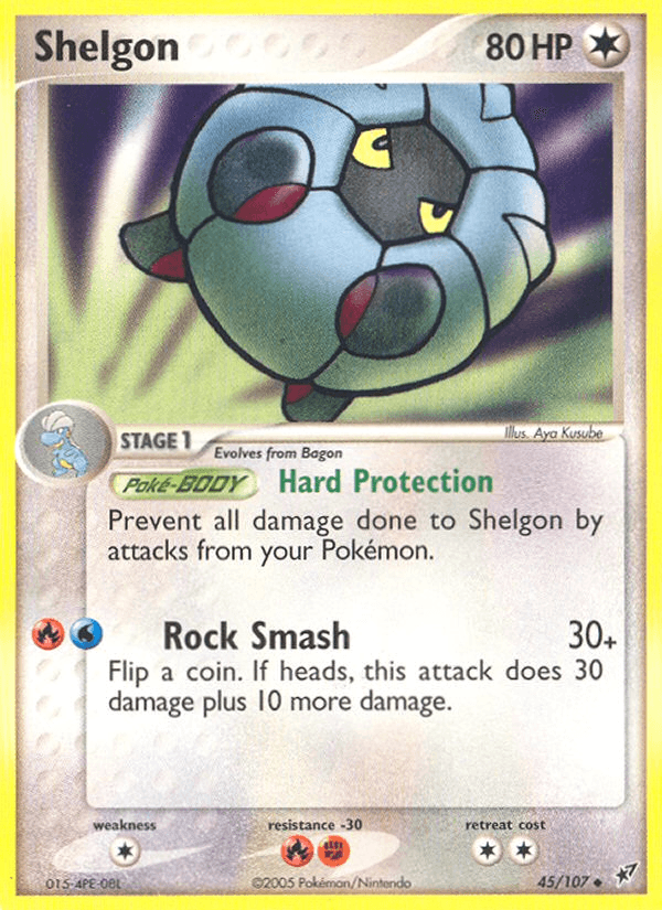 Shelgon Pokémon card