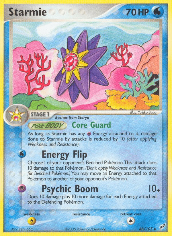 Starmie Pokémon card