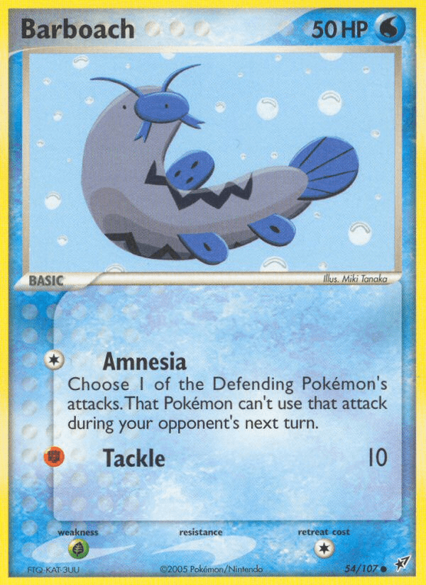 Barboach Pokémon card