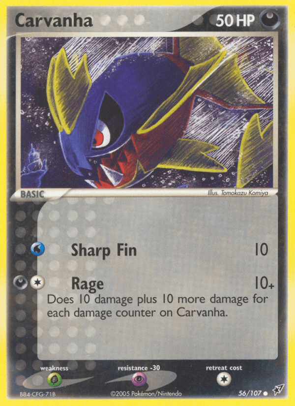 Carvanha Pokémon card