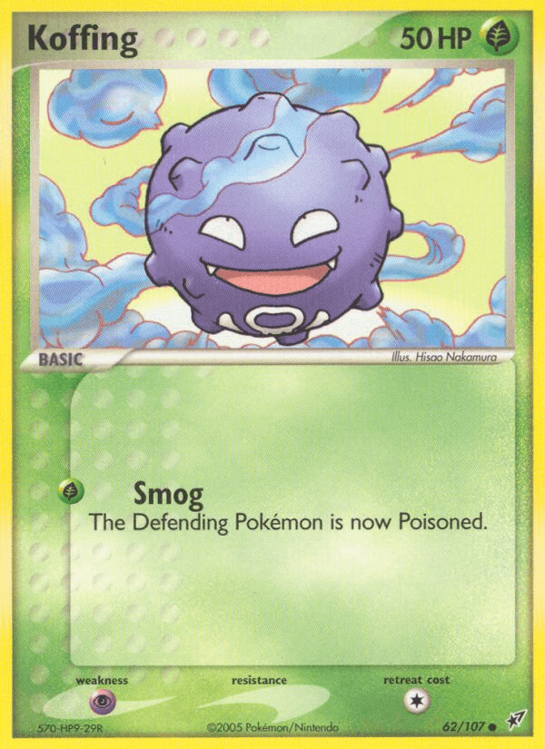 Koffing Pokémon card