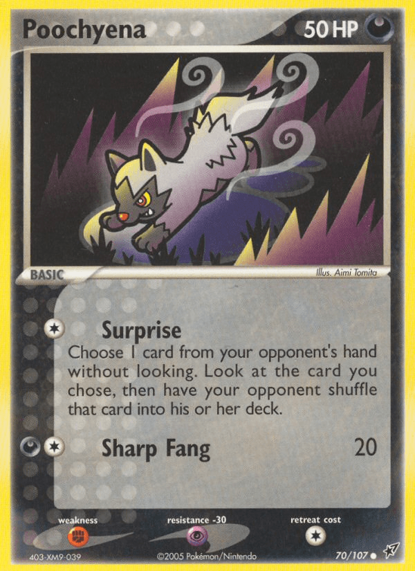 Poochyena Pokémon card