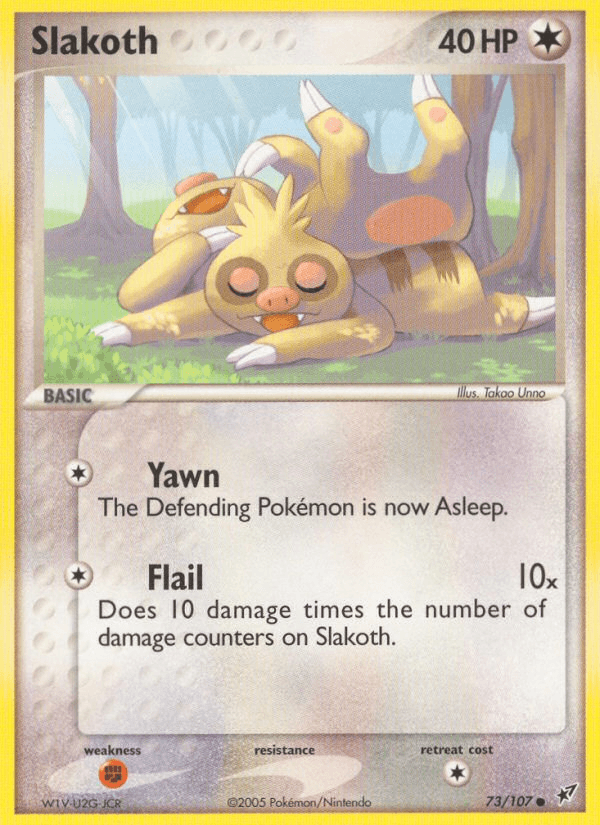 Slakoth Pokémon card