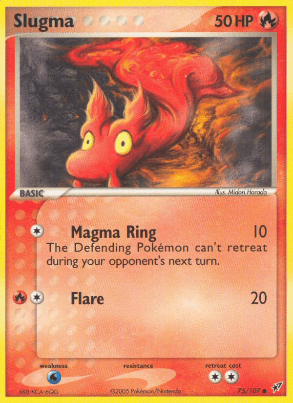 Slugma Pokémon card