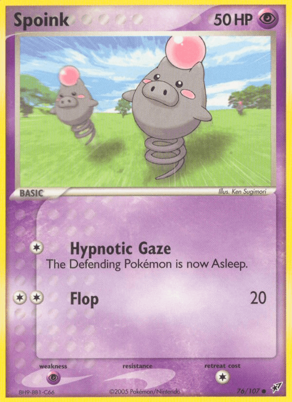Spoink Pokémon card