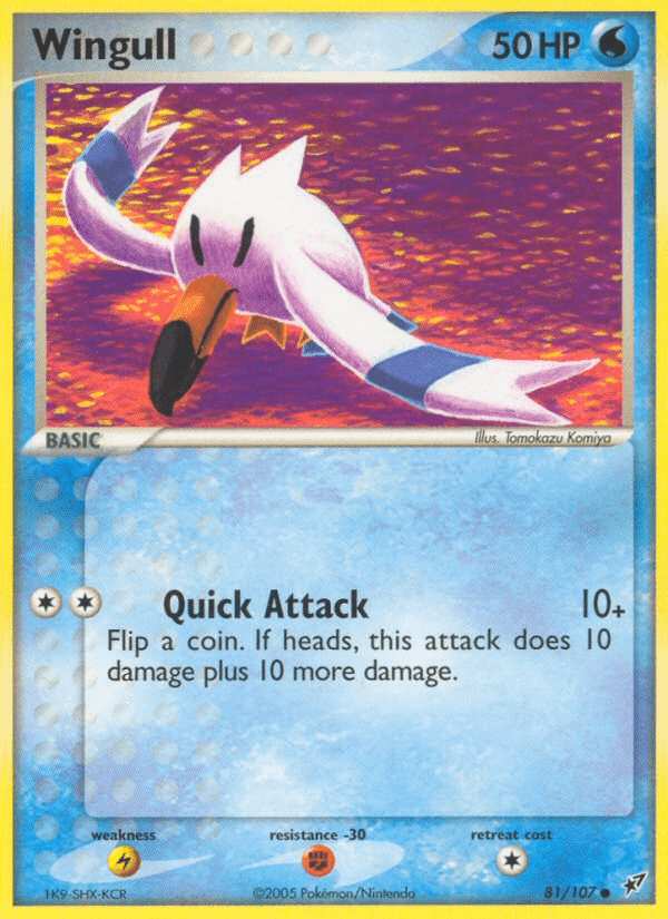 Wingull Pokémon card