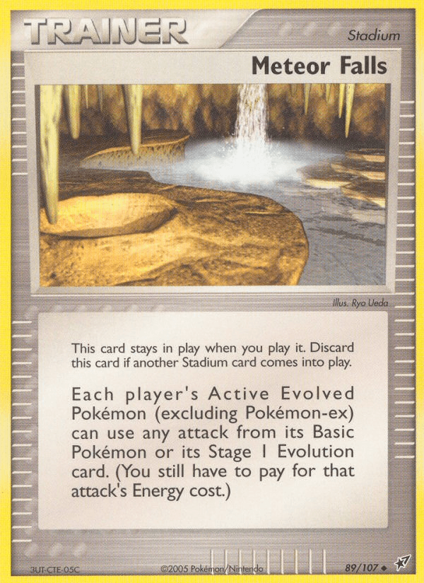Meteor Falls Pokémon card
