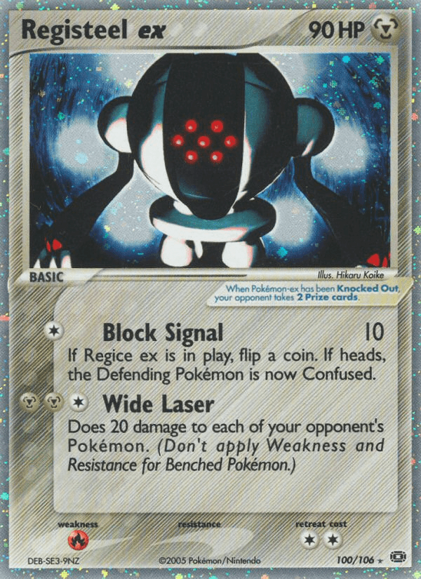 Registeel ex Pokémon card