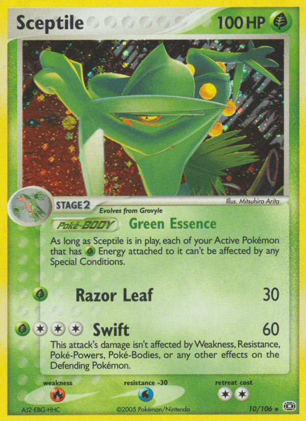 Sceptile Pokémon card