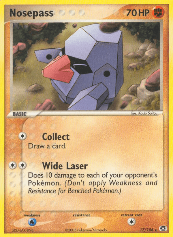 Nosepass Pokémon card