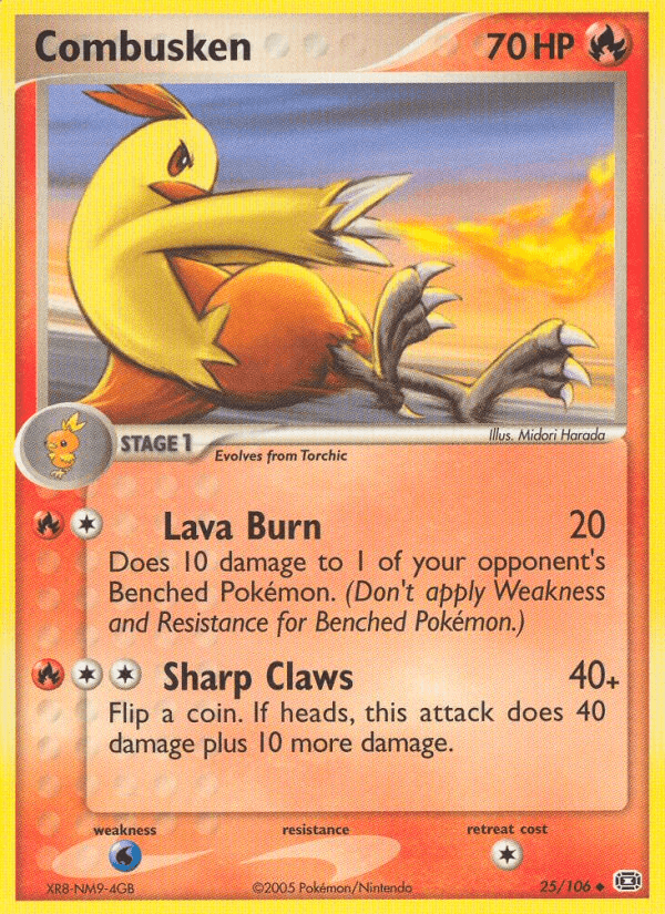 Combusken Pokémon card