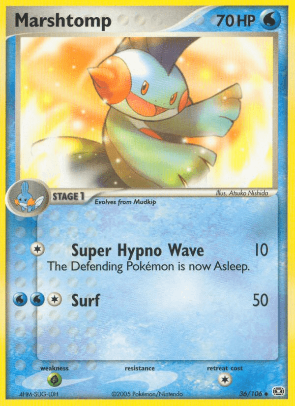 Marshtomp Pokémon card