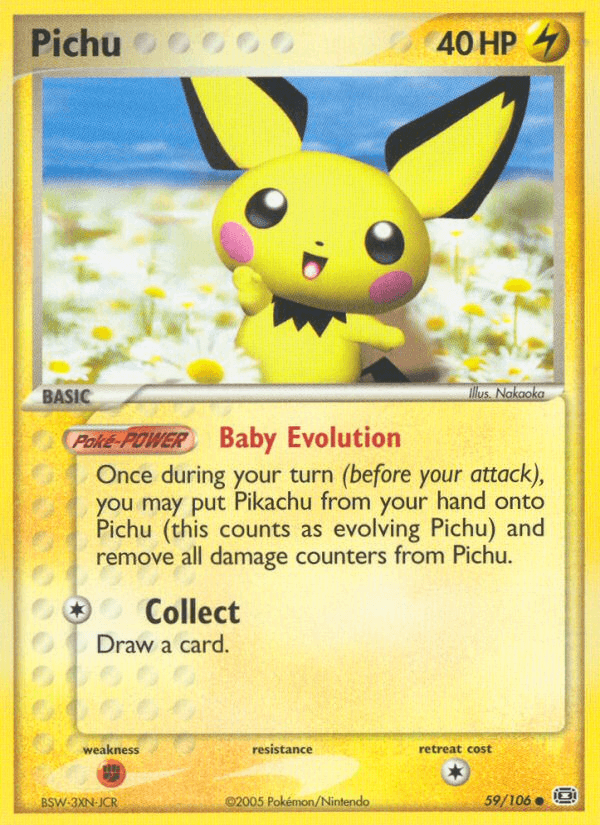 Pichu Pokémon card