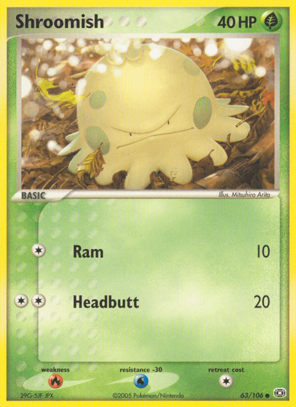 Shroomish Pokémon card