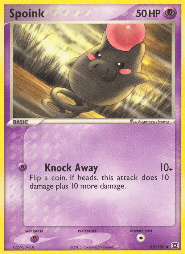 Spoink Pokémon card