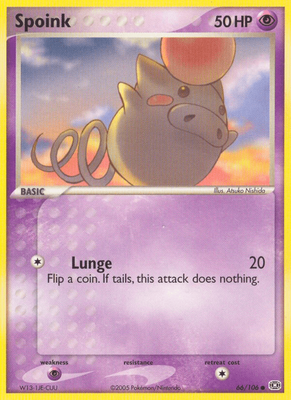 Spoink Pokémon card