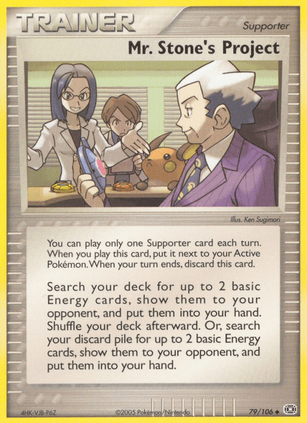 Mr. Stone's Project Pokémon card