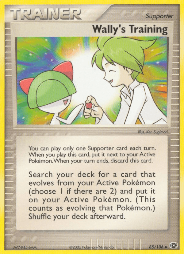 Wally's Training Pokémon card