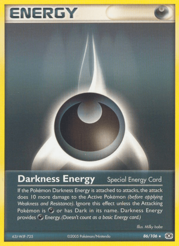 Darkness Energy Pokémon card