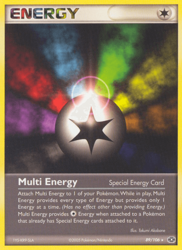 Multi Energy Pokémon card