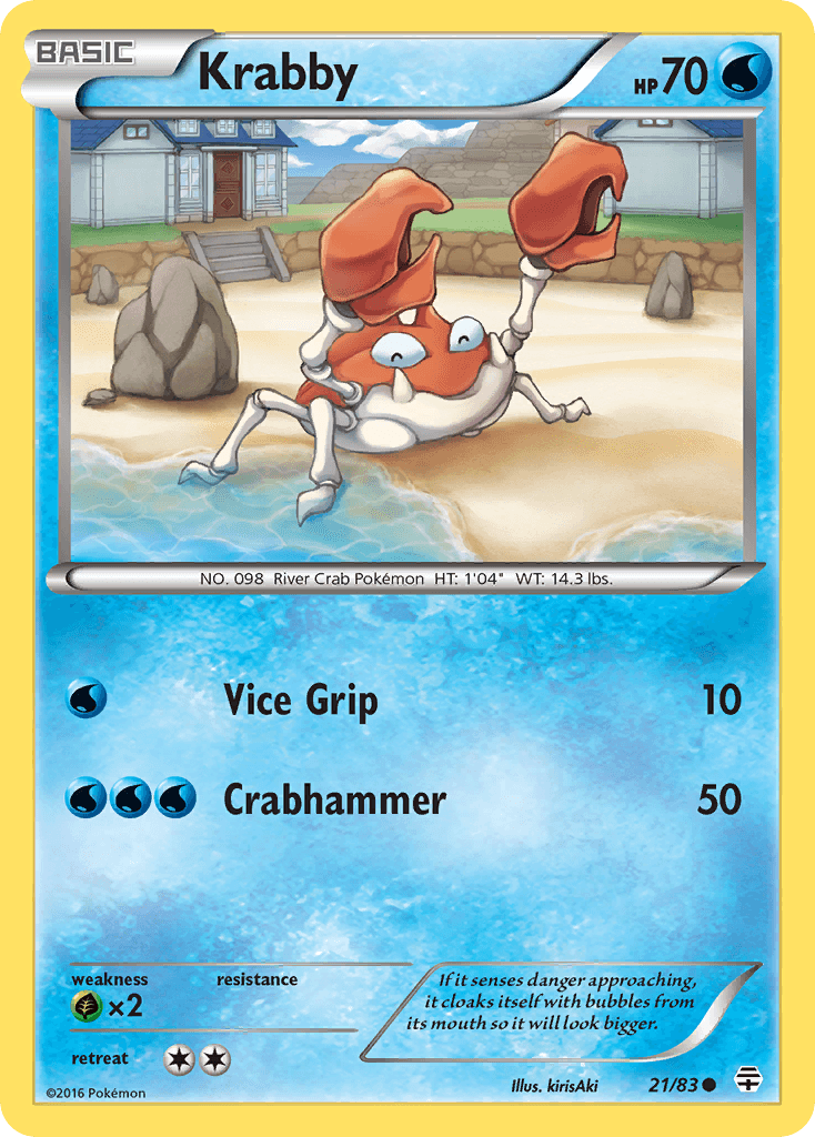 Krabby Pokémon card