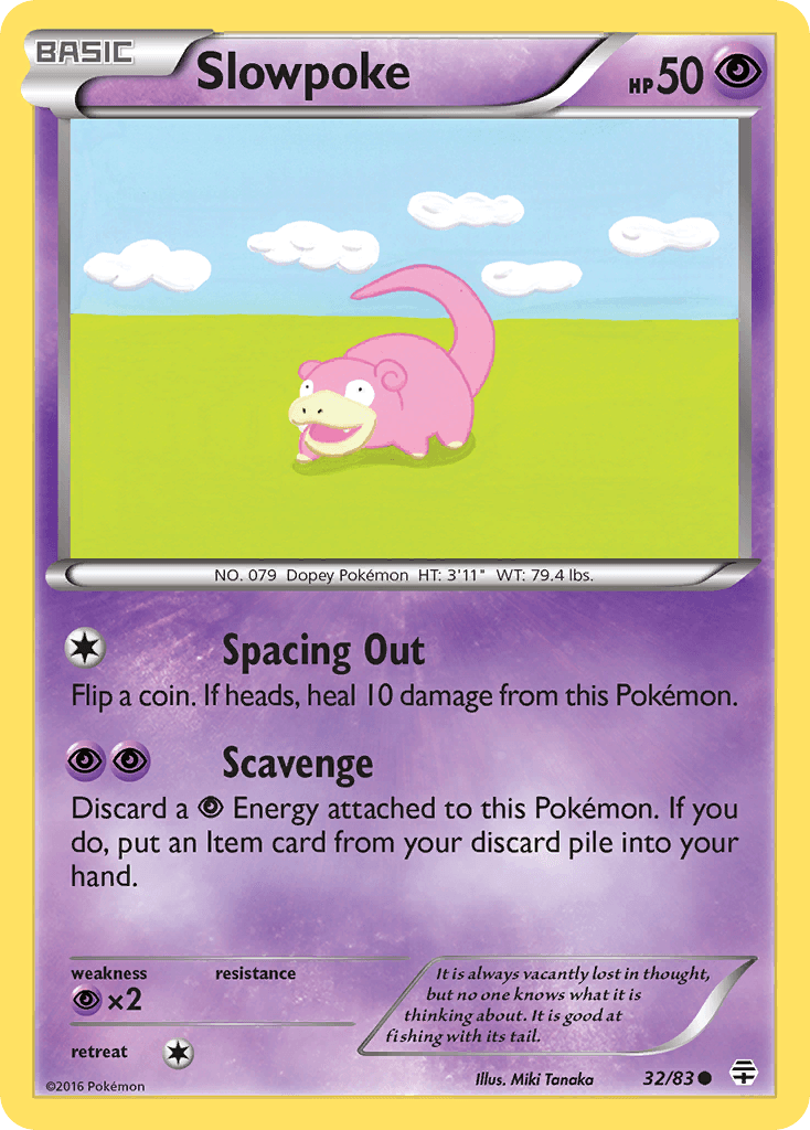 Slowpoke Pokémon card