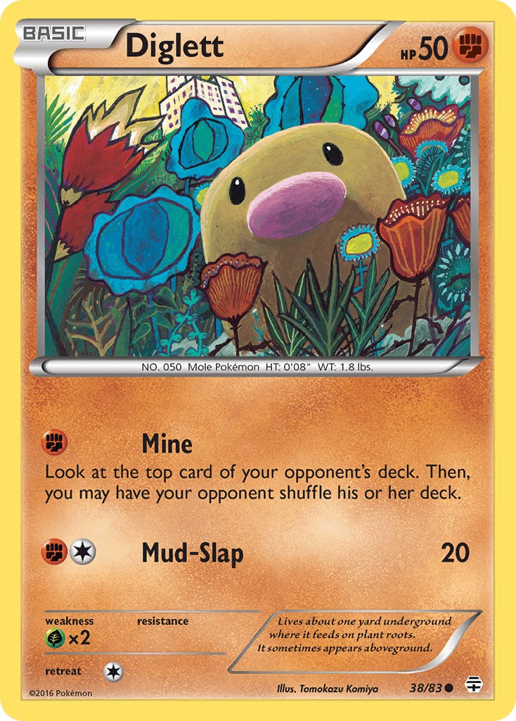 Diglett Pokémon card