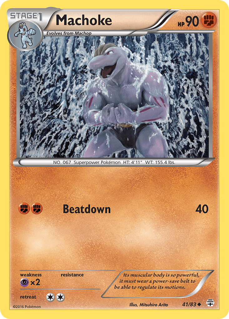 Machoke Pokémon card